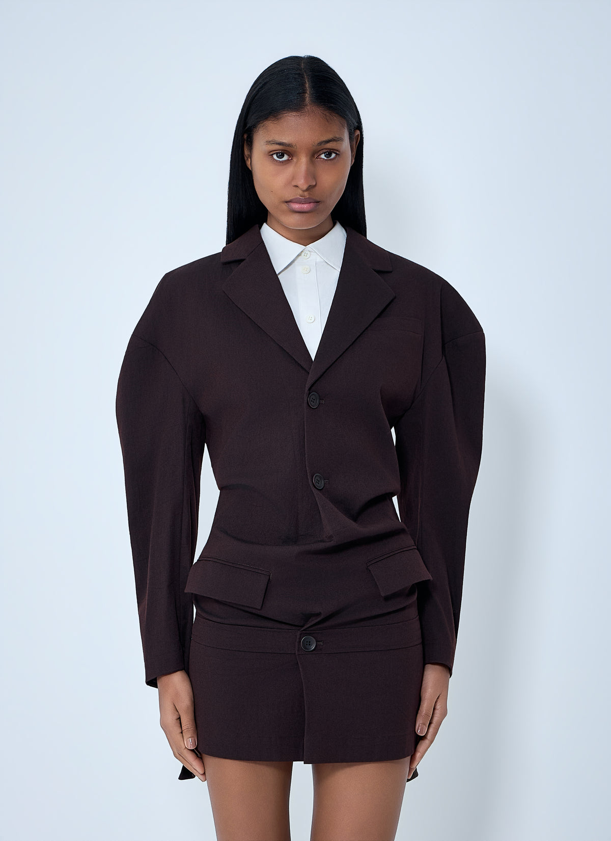 Issey Miyake Women Tailored Blazer Mini Dress
