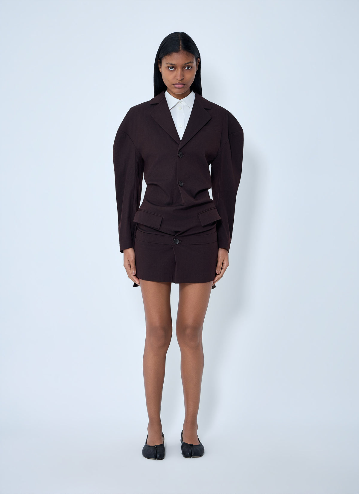 Issey Miyake Women Tailored Blazer Mini Dress