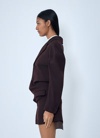 Issey Miyake Women Tailored Blazer Mini Dress