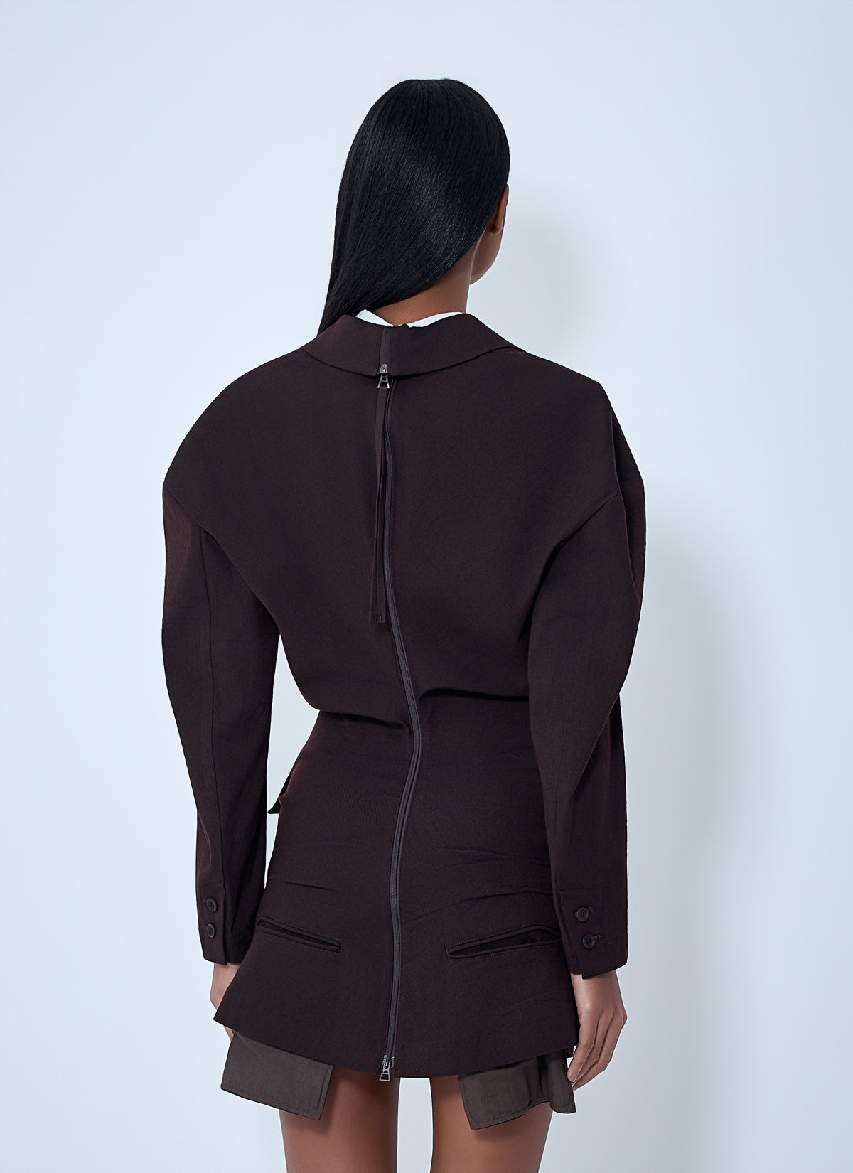 Issey Miyake Women Tailored Blazer Mini Dress