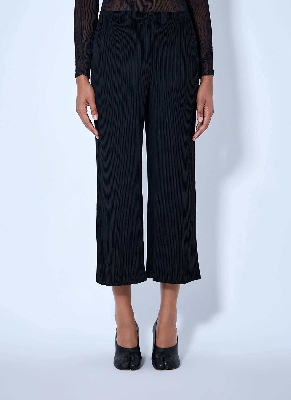 Issey Miyake Issey Miyake Women Hatching Pleats Pants