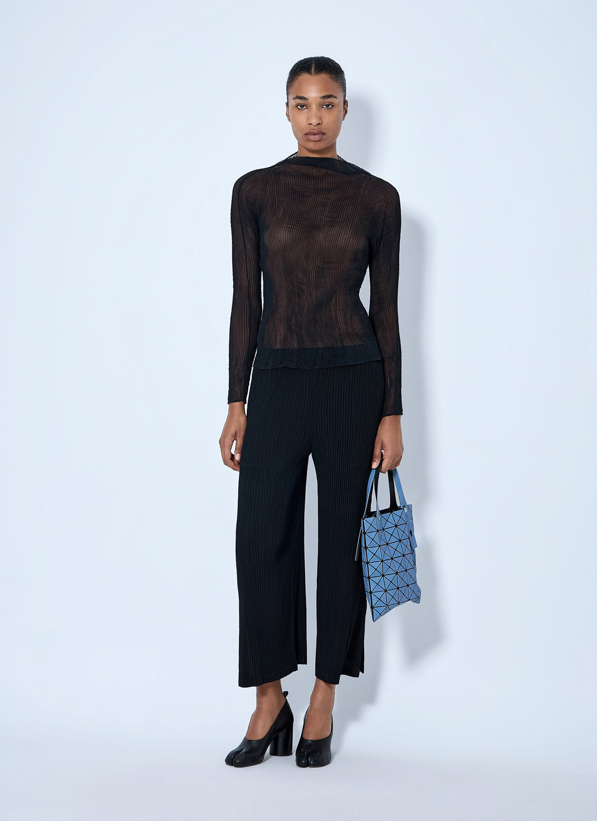 Issey Miyake Issey Miyake Women Hatching Pleats Pants