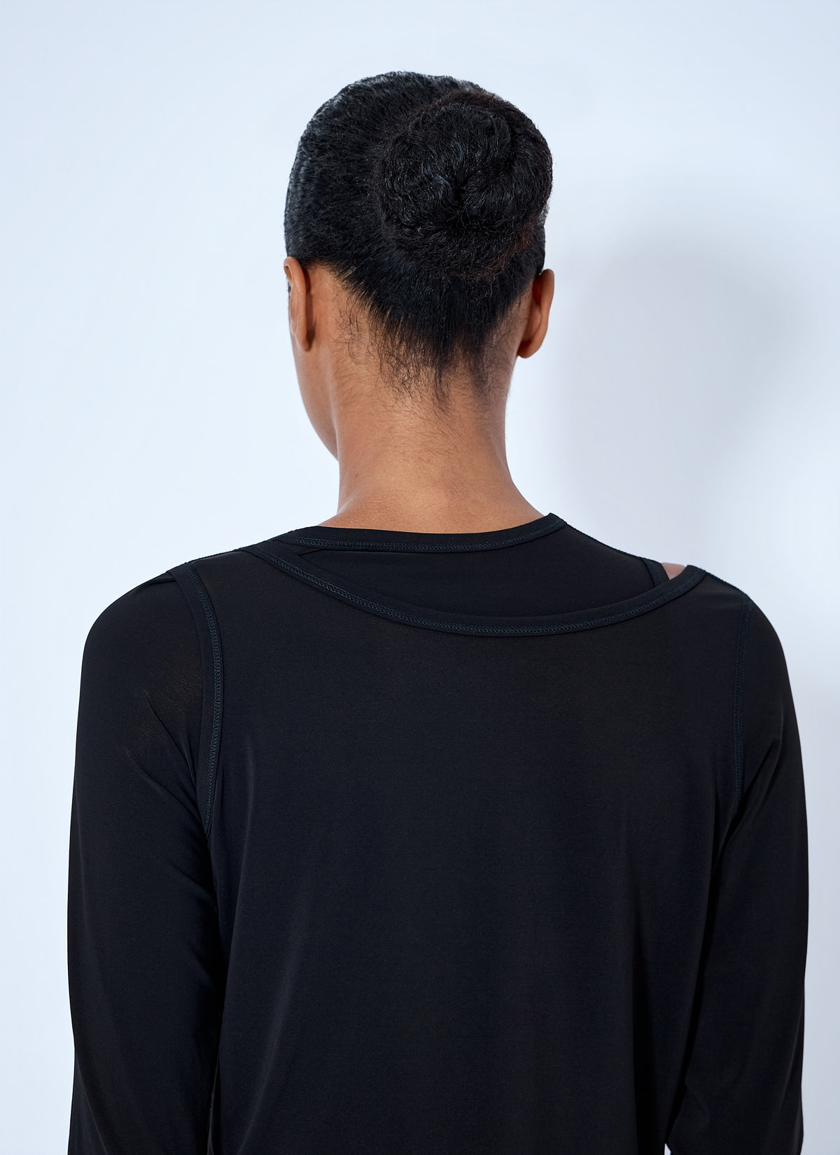 Issey Miyake Women Long Sleeve Cropped Top