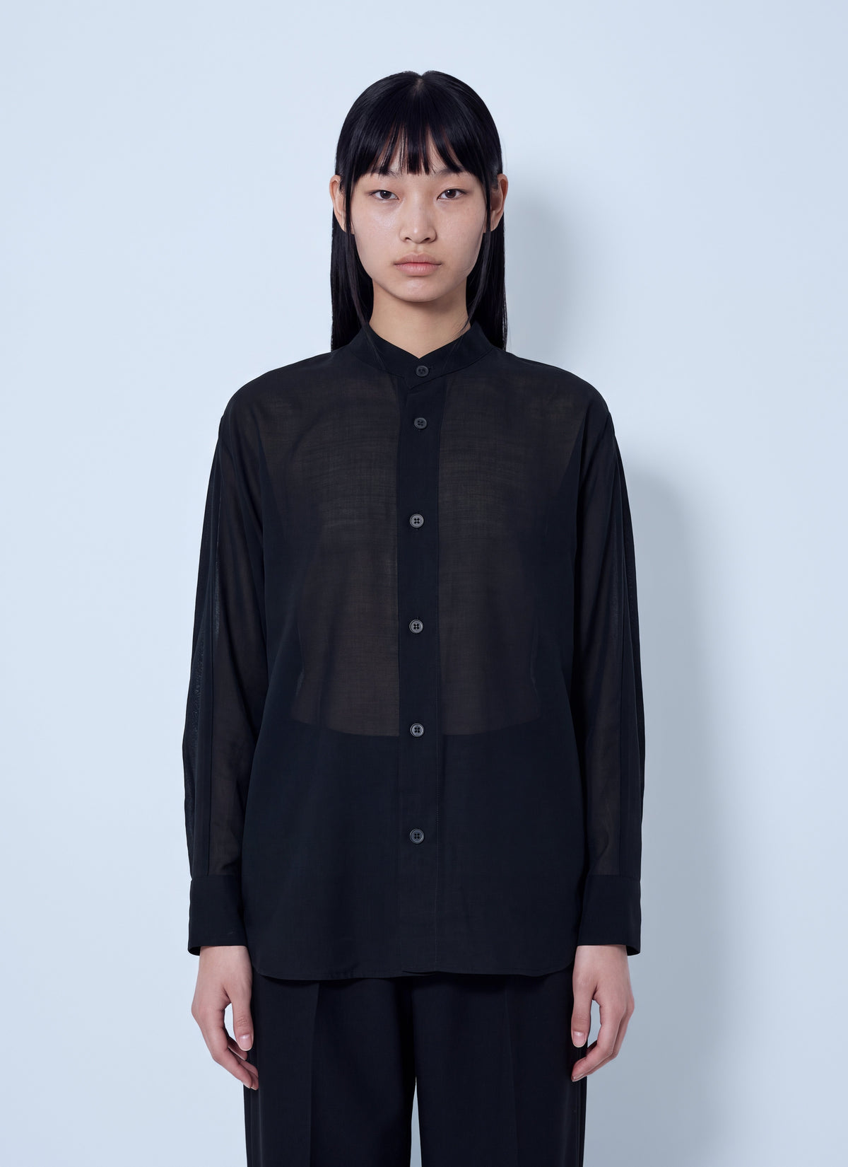 Issey Miyake Women Sheer Wool Shirt