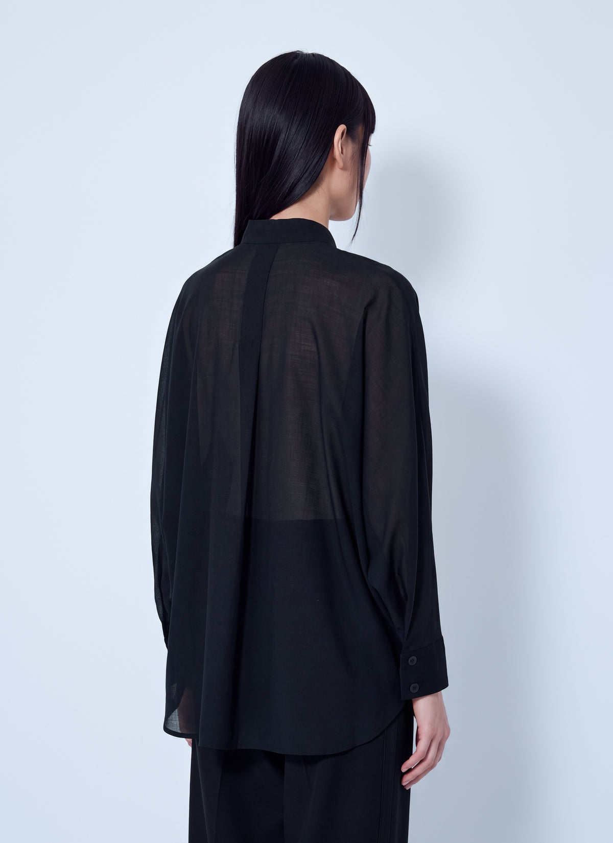 Issey Miyake Women Sheer Wool Shirt