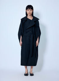 Issey Miyake Issey Miyake Women Calligraph Trench Coat