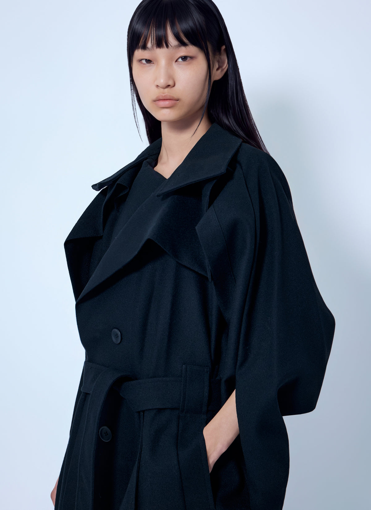 Issey Miyake Issey Miyake Women Calligraph Trench Coat