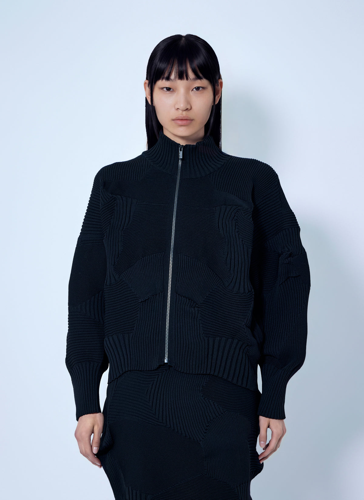Issey Miyake Issey Miyake Women Kone Kone Ribbed Knitted Jacket