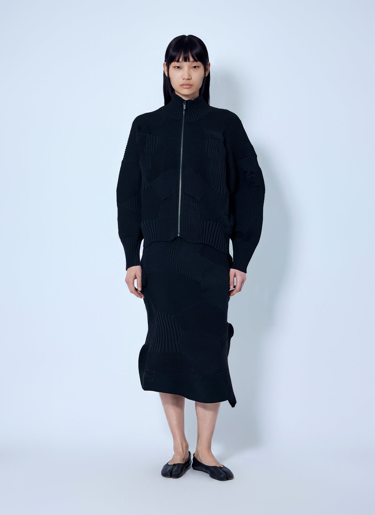 Issey Miyake Issey Miyake Women Kone Kone Ribbed Knitted Jacket