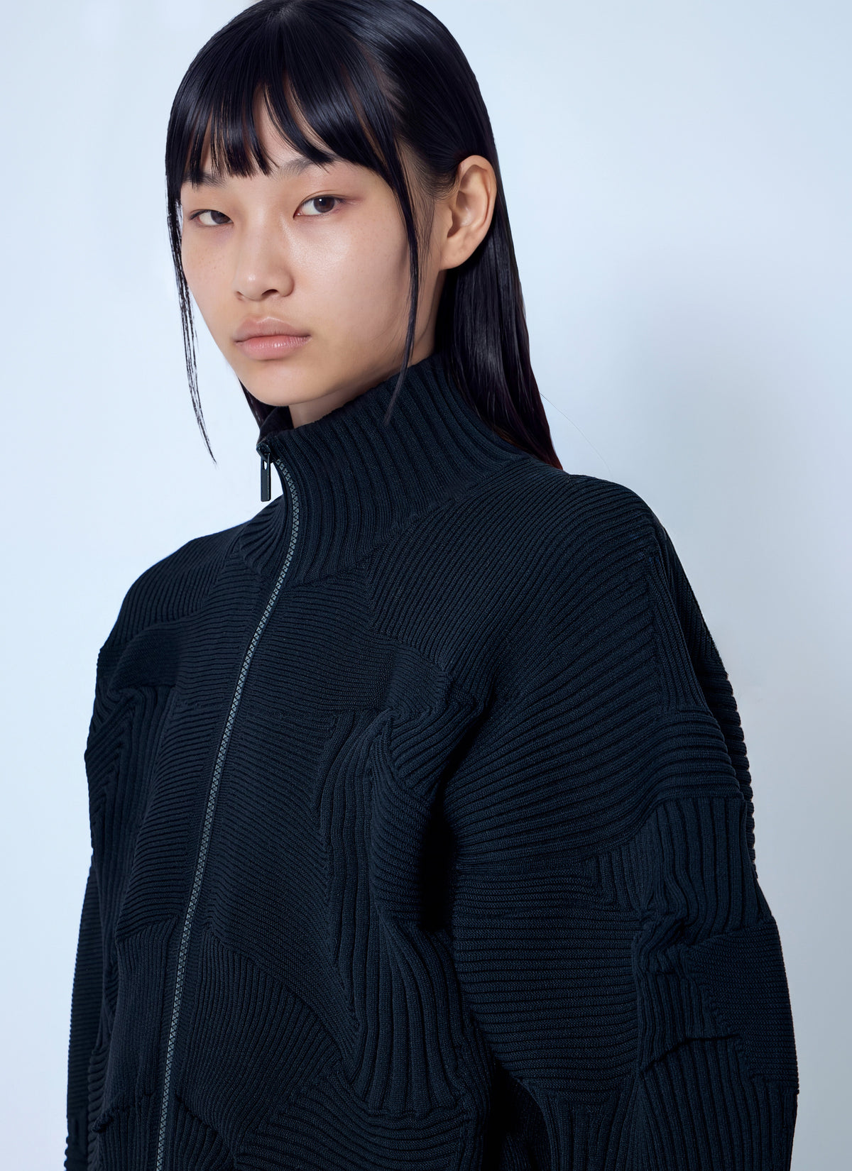Issey Miyake Issey Miyake Women Kone Kone Ribbed Knitted Jacket