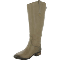 Penny 2 Womens Leather Wide Calf Riding Boots 6 Wide Olive Leather