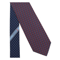 Ferragamo Ferragamo Men Italian Horn Printed Silk Tie