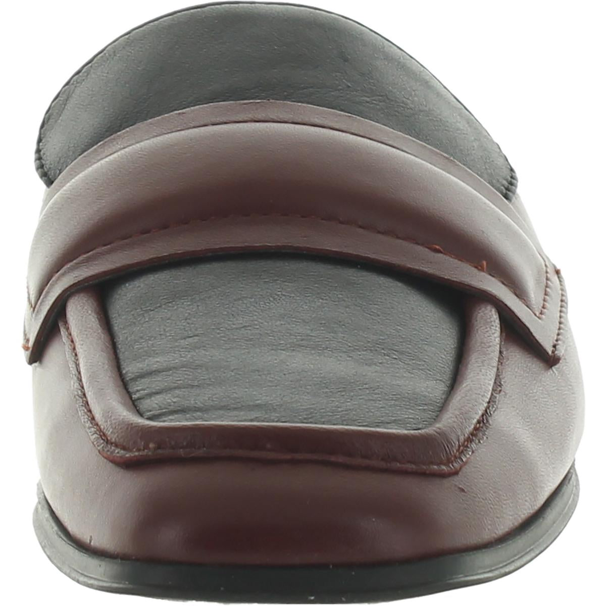 Duval Womens Padded Insole Faux Leather Mules