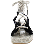Lucy Womens Suede Ankle Tie Espadrilles