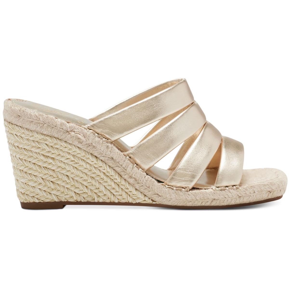Molisana Womens Leather Slip On Espadrilles