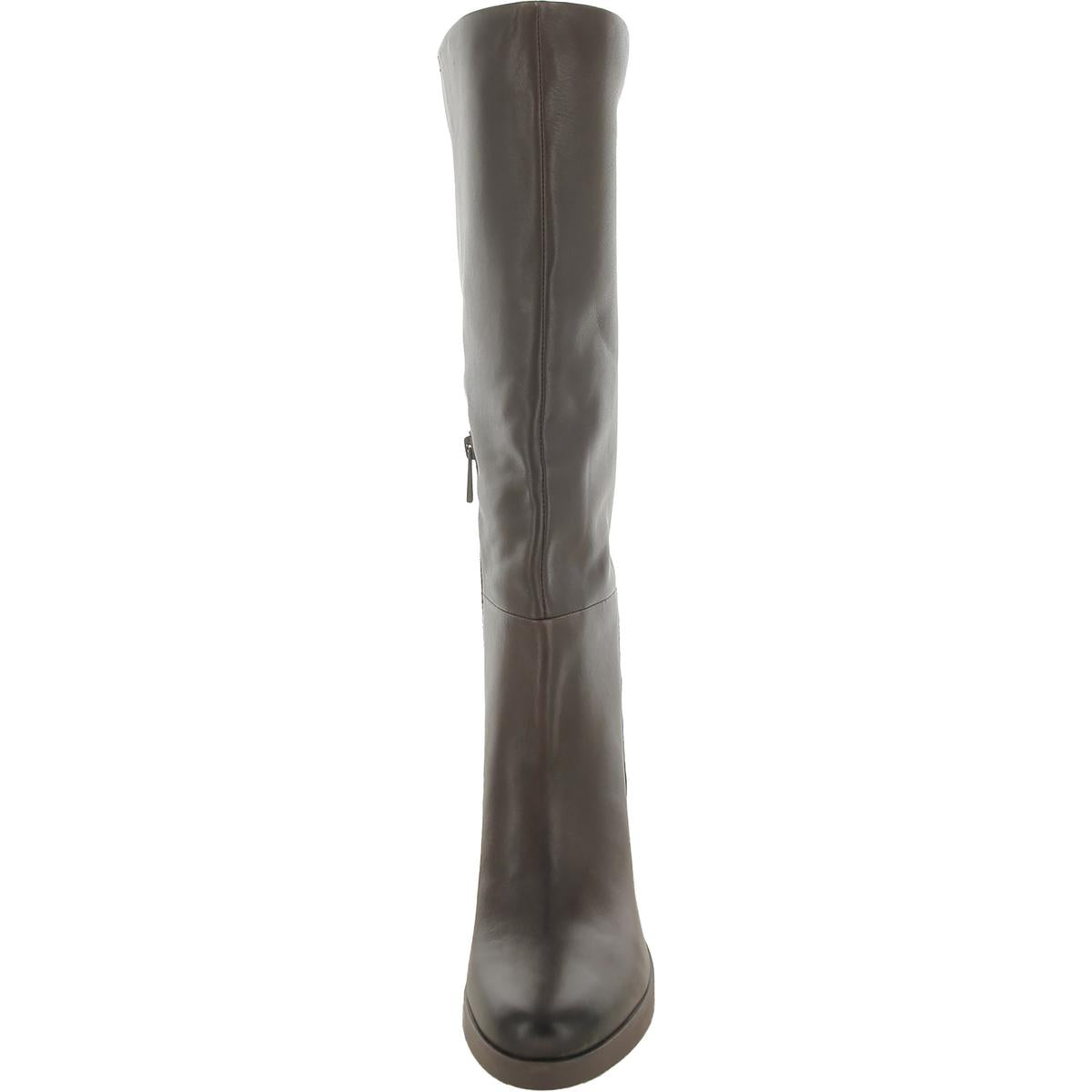 Genn-Align Womens Zipper Leather Knee-High Boots