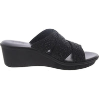 Rowena 2 Womens Embellished Man Made Wedge Sandals