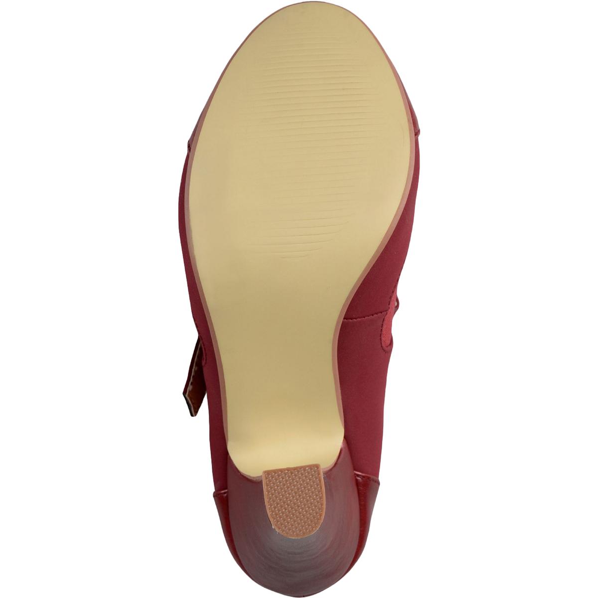 Siri Womens Faux Leather Dress Heels