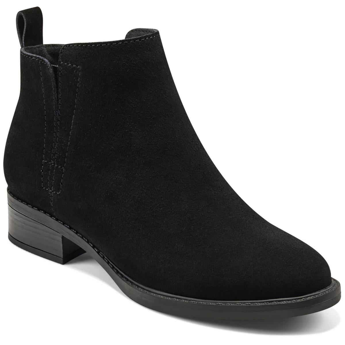 Larime Womens Zipper Ankle Booties 7 Medium Black