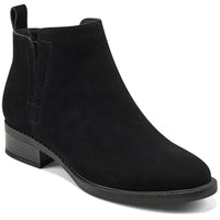 Larime Womens Zipper Ankle Booties 7 Medium Black