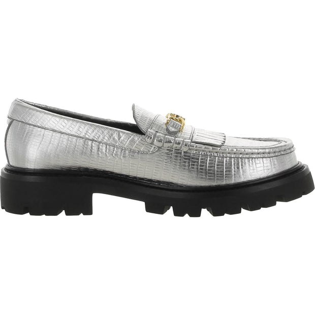 Margaret Womens Leather Slip On Loafers