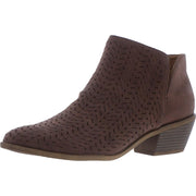 Payton Womens Faux Leather Ankle Chelsea Boots