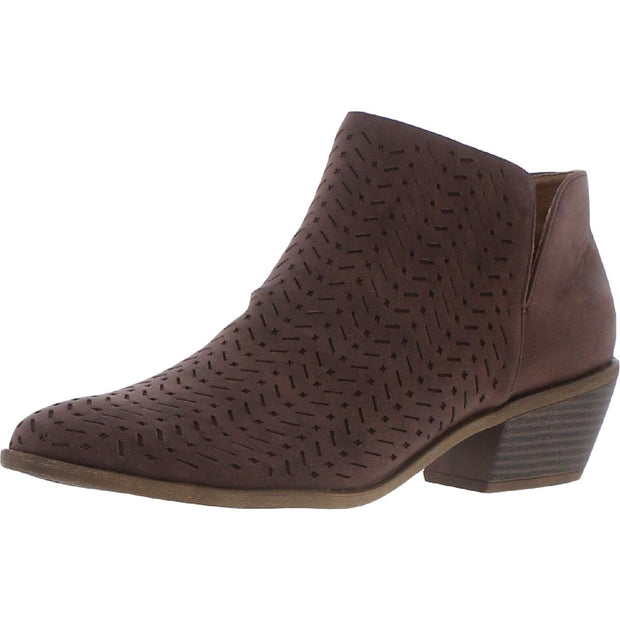 Payton Womens Faux Leather Ankle Chelsea Boots