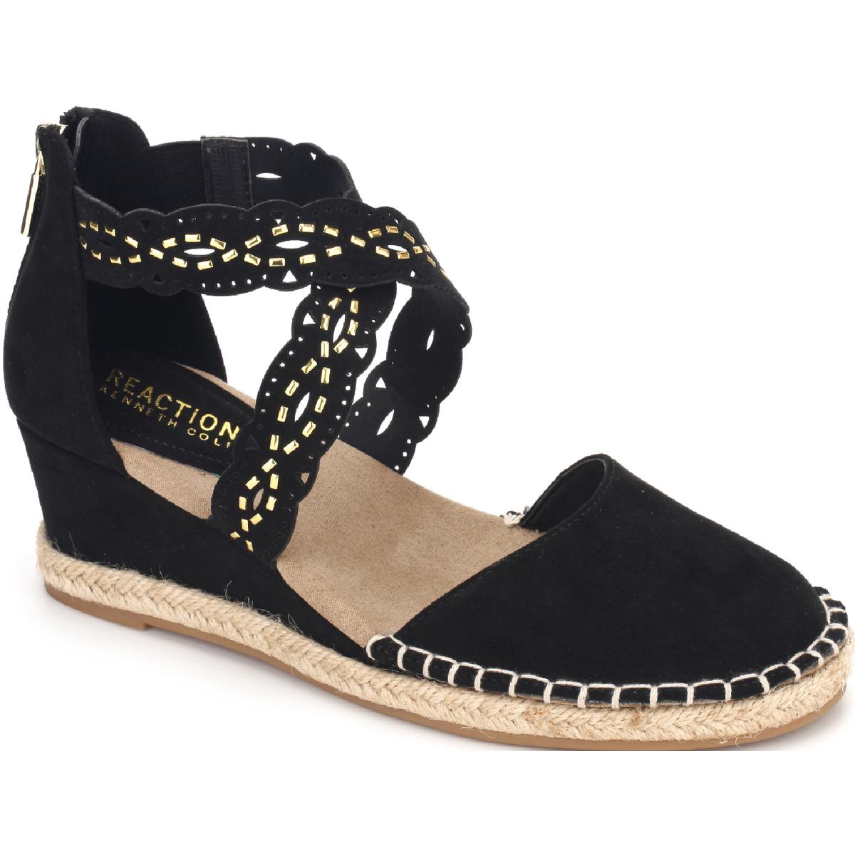 Clo X Band Womens Faux Leather Strappy Espadrilles