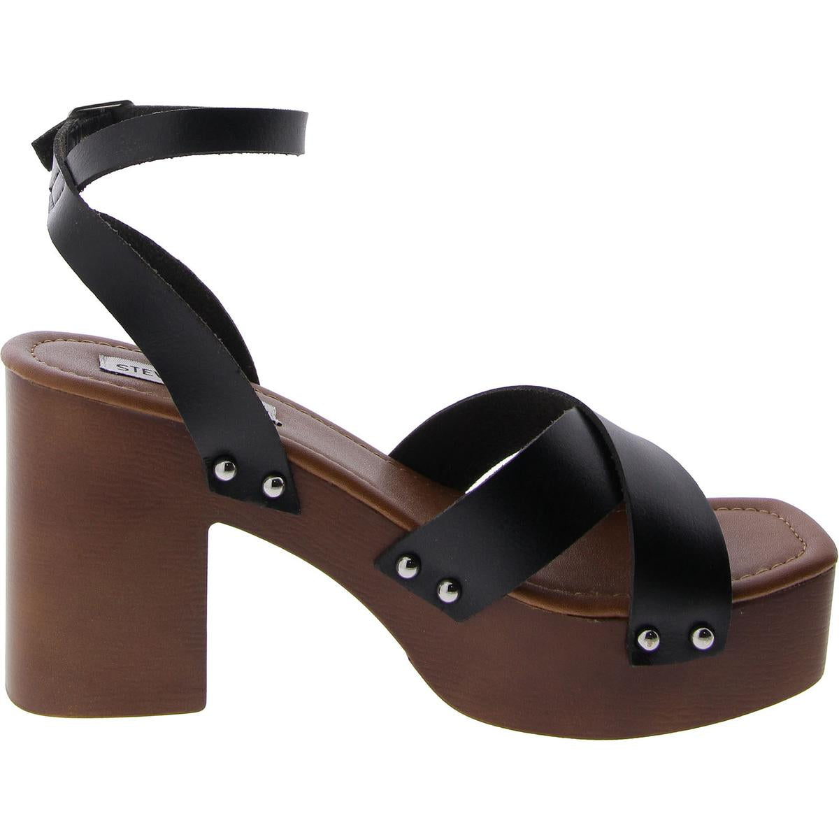 Dear Womens Faux Leather Strappy Platform Sandals