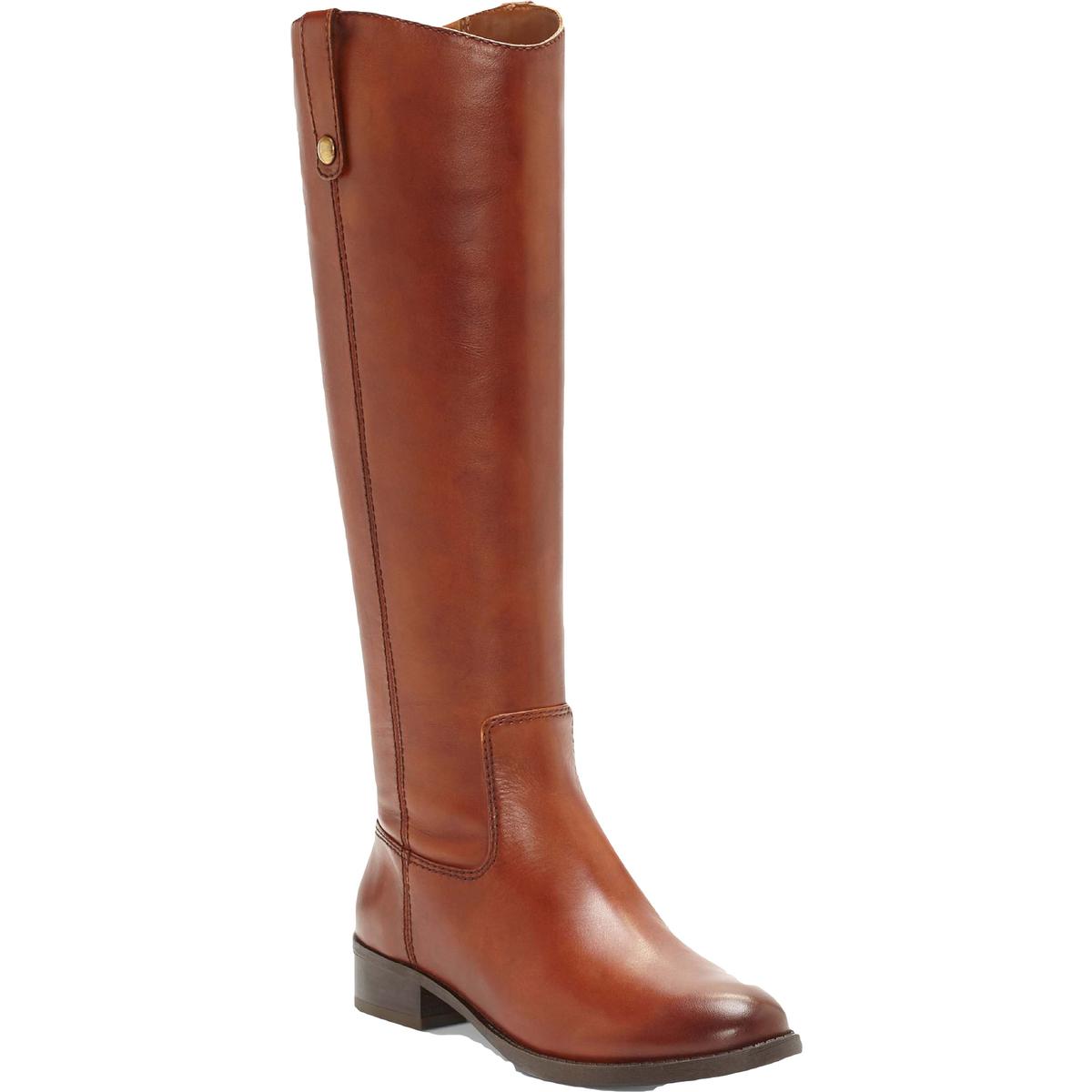 INC Womens Fawne Leather Knee-High Riding Boots 5 Medium Cognac