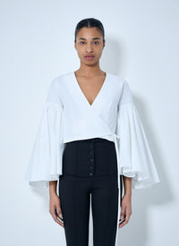 Jacquemus Women V-Neck Wrap Blouse