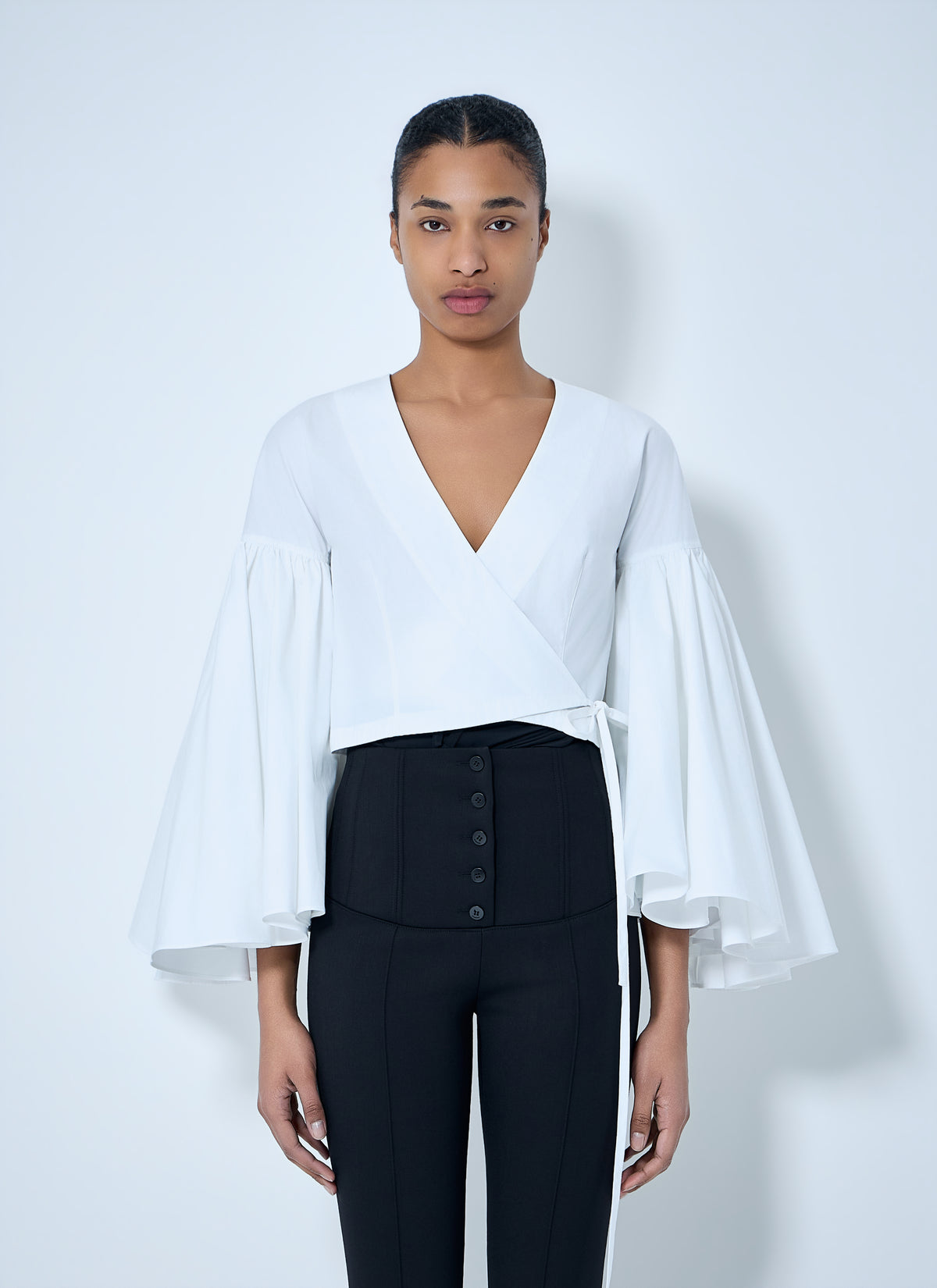 Jacquemus Women V-Neck Wrap Blouse