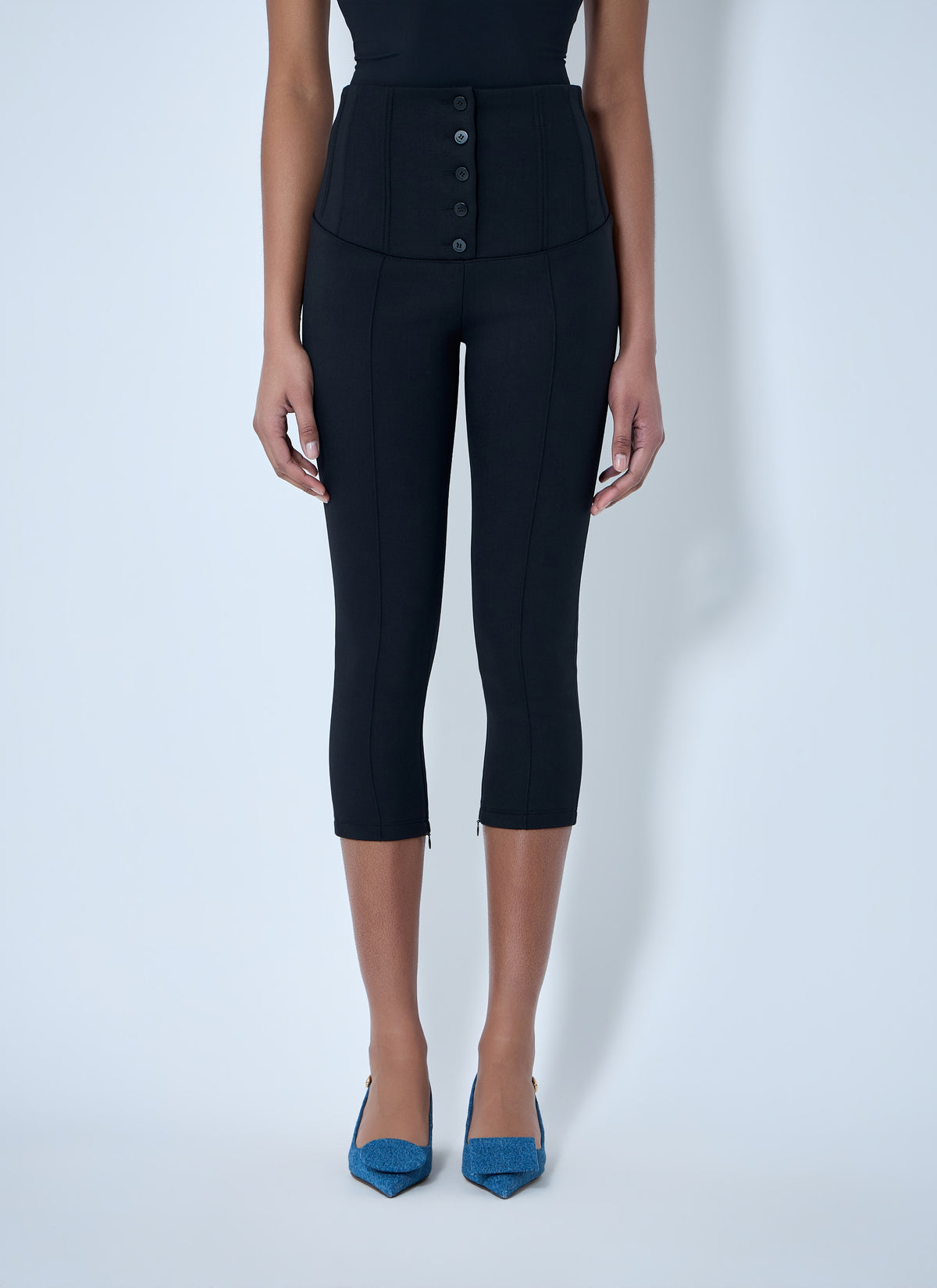 Jacquemus Jacquemus Women High-Waisted Buttoned Cycling Pants