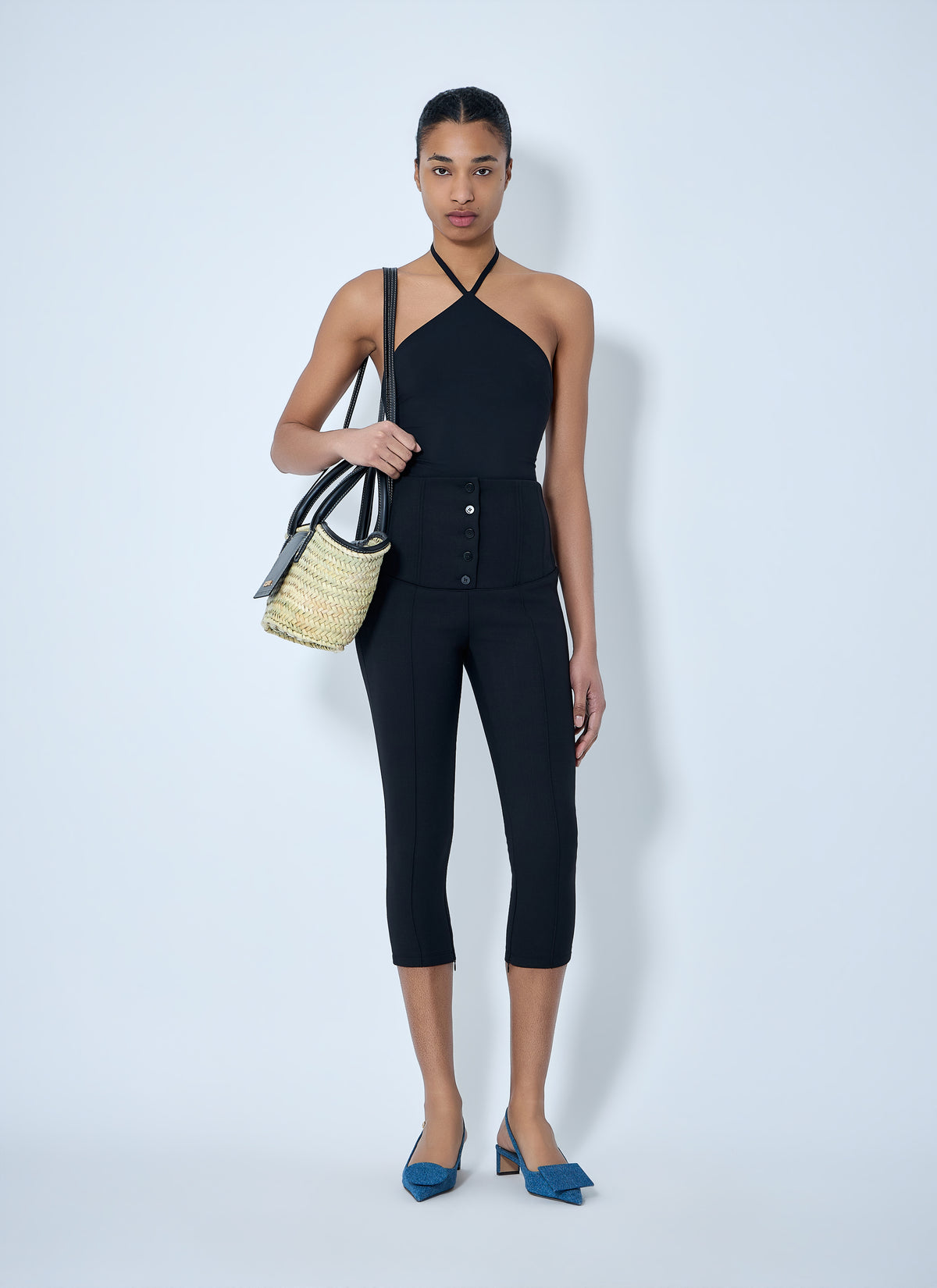 Jacquemus Jacquemus Women High-Waisted Buttoned Cycling Pants