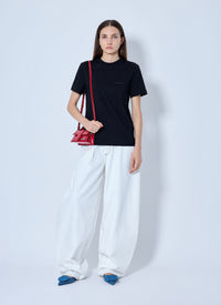 Jacquemus Jacquemus Women Gros Grain Short-Sleeve T-Shirt