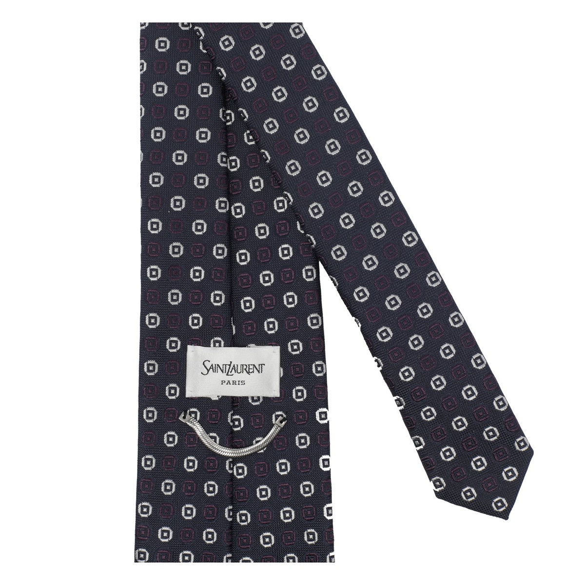 Saint Laurent Saint Laurent Men Jacquard Silk Tie