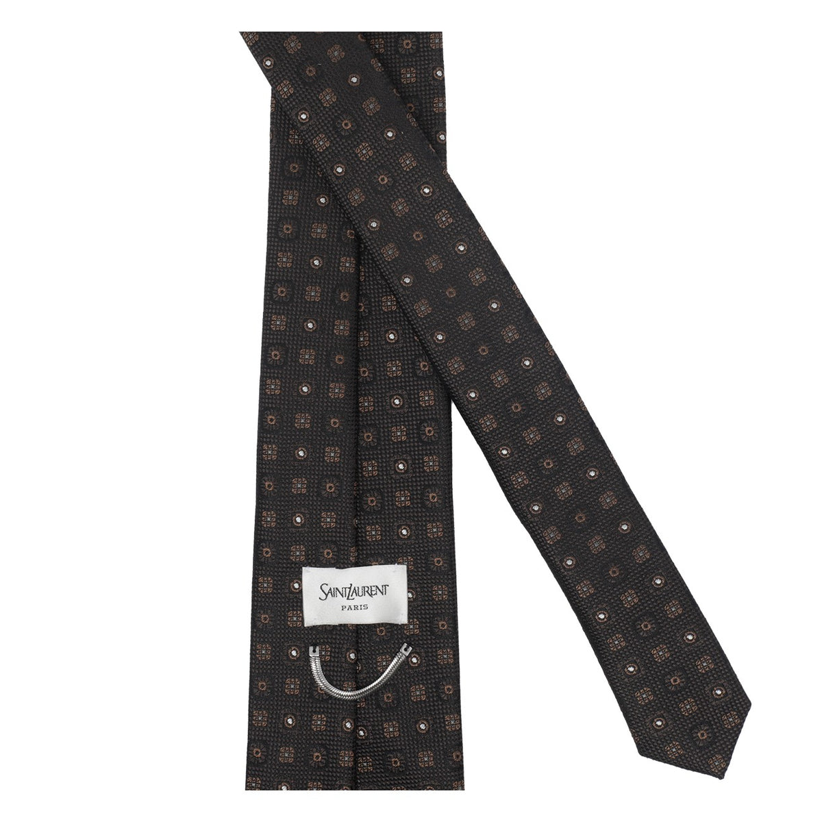 Saint Laurent Saint Laurent Men Jacquard Silk Tie