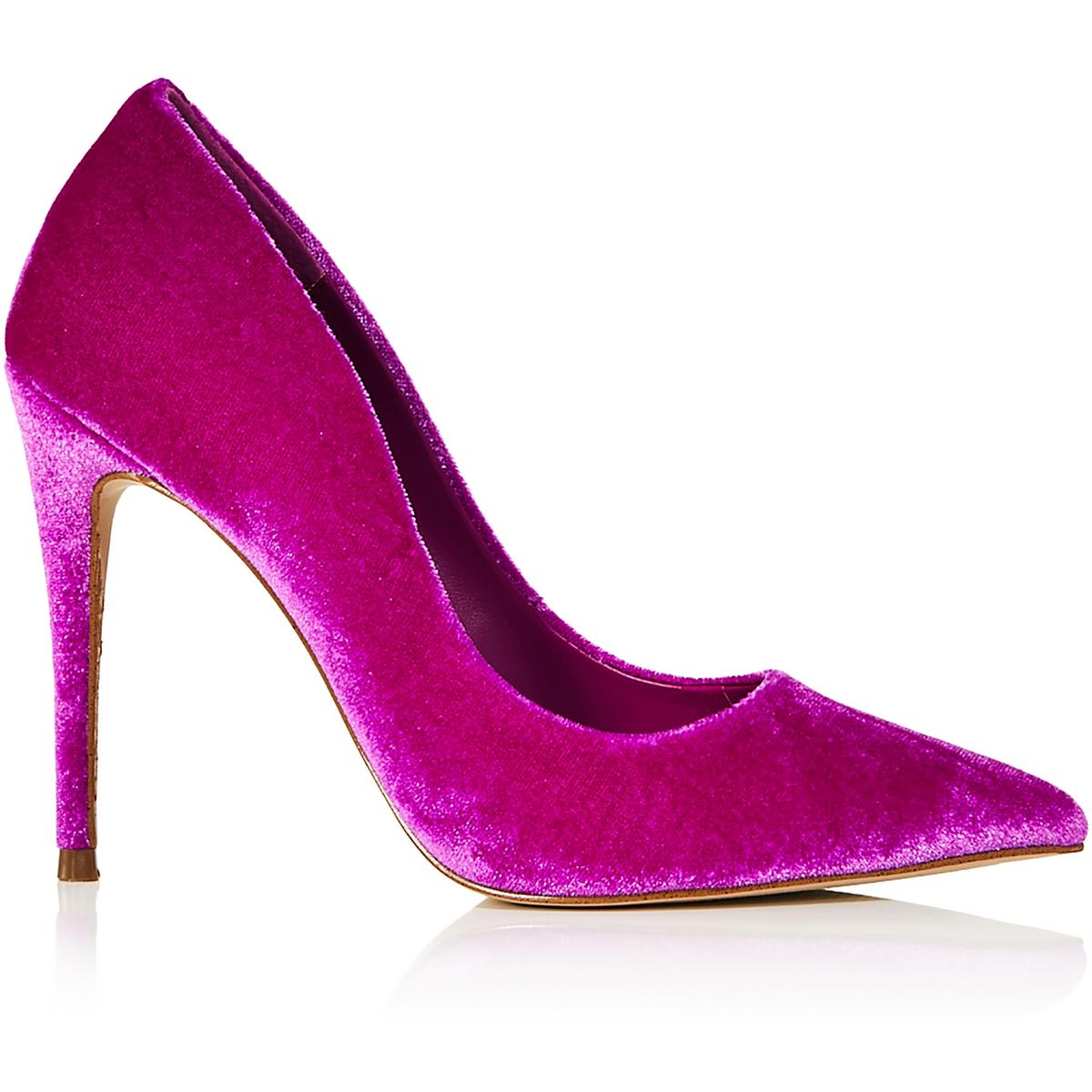 Brit Womens Velvet Slip-On Pumps