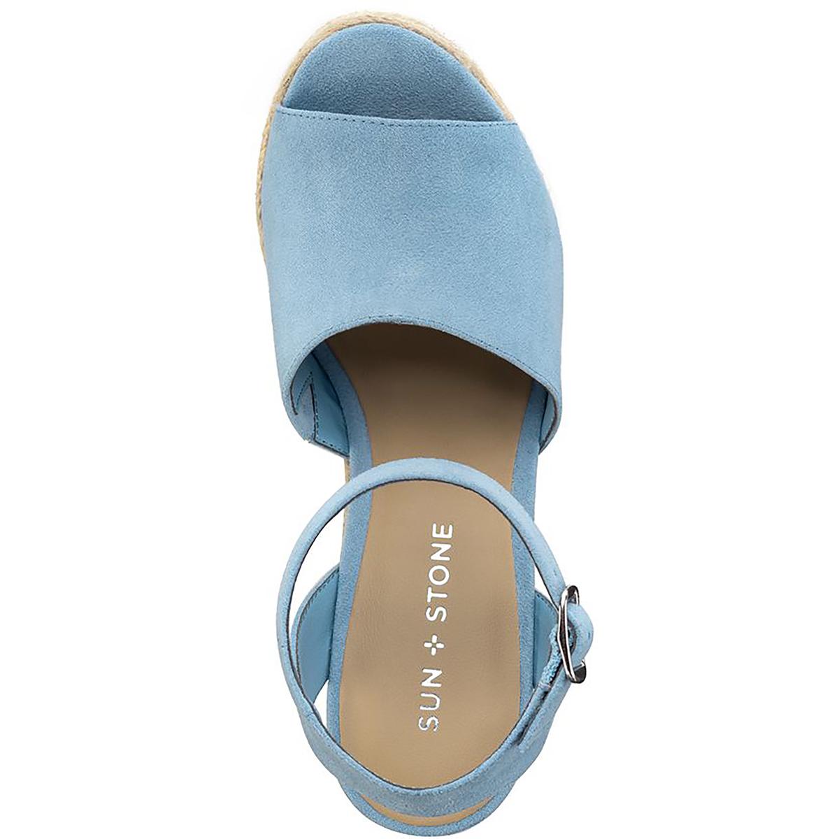 Fey Womens Buckle Block Heel Platform Sandals
