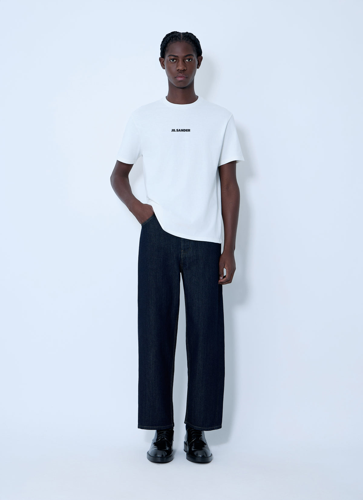 Jil Sander Men Logo Print T-Shirt