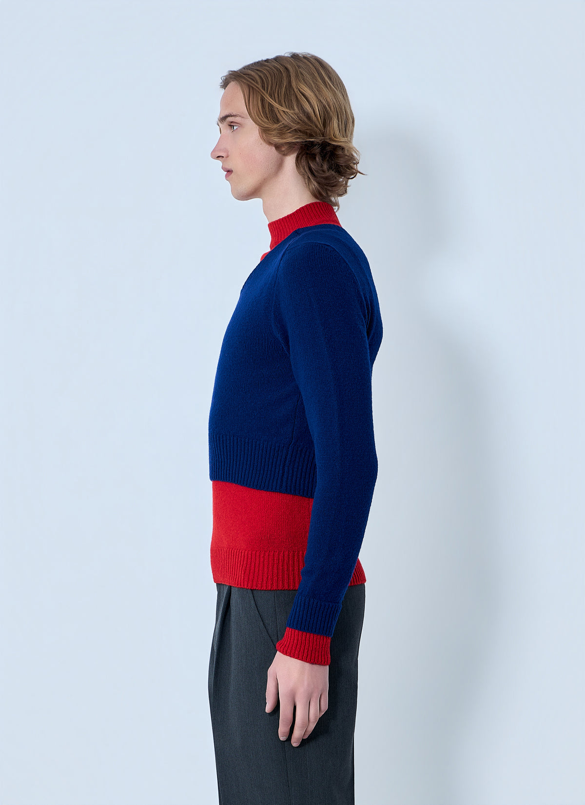 Jil Sander Men Layered Knit Sweater