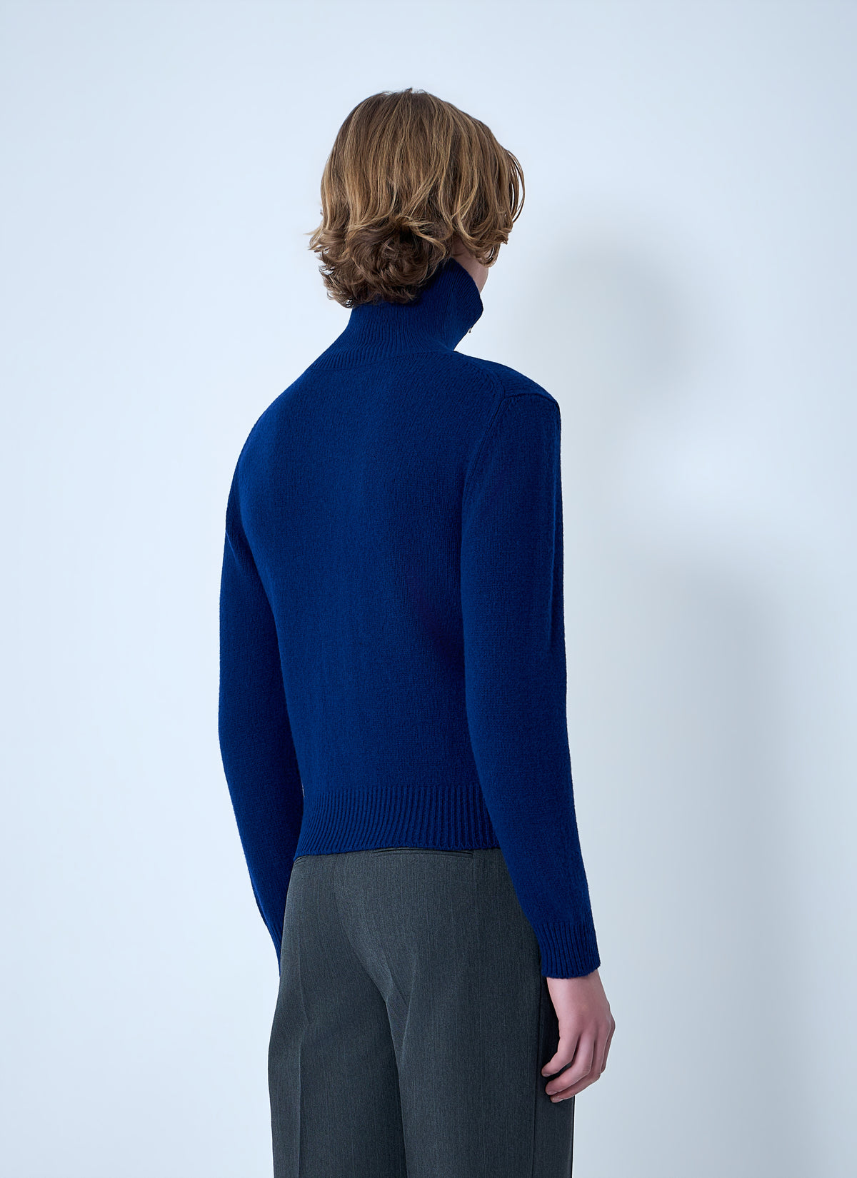 Jil Sander Men Zip-Up Wool Knit Cardigan