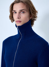 Jil Sander Men Zip-Up Wool Knit Cardigan