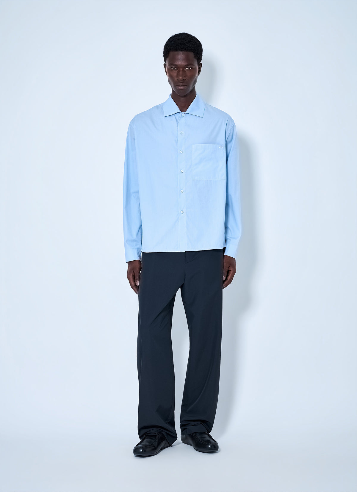 Jil Sander Men Button-Down Cotton Shirt