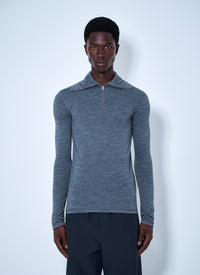 Jil Sander Men Half-Zip Long Sleeve Top