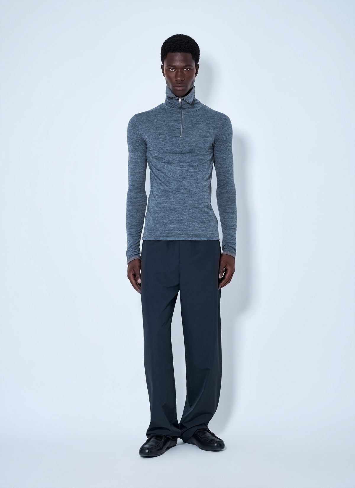 Jil Sander Men Half-Zip Long Sleeve Top