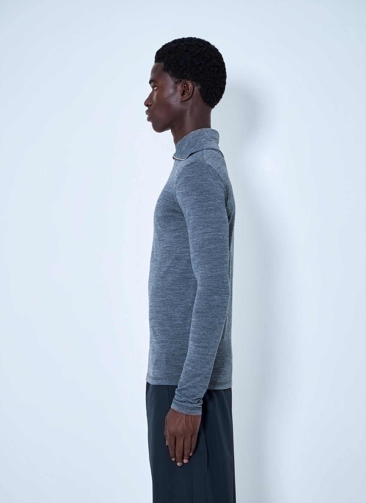 Jil Sander Men Half-Zip Long Sleeve Top