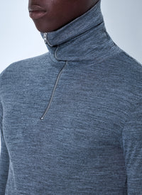 Jil Sander Men Half-Zip Long Sleeve Top