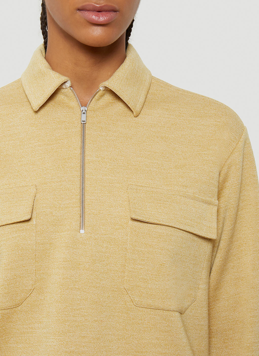Jil Sander Women Half-Zip Shirt