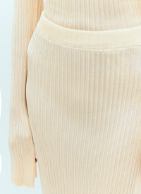 Jil Sander Women Rib Knit Midi Skirt
